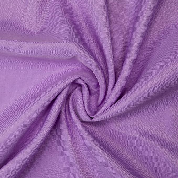 Gee Di Moda Round Tablecloth - 108 Inch Lavender Round Table Cloth for 48 to 72 Inch Round Tables - Heavy Duty Washable Fabric - for Buffet Table, Holiday Party, Dinner, Wedding & Baby Shower
