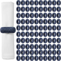 100 Pack Napkin Rings Set Napkin Holders Handwoven Boho Farmhouse Decor for Rustic Wedding, Thanksgiving, Holiday Table Settings (Blue) - ALPHA Living HOME