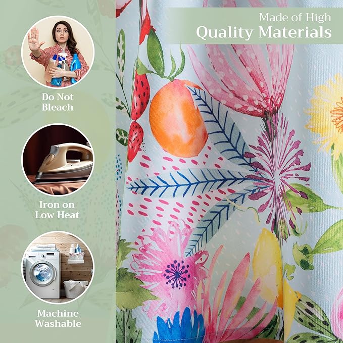 Maison d' Hermine Table Cloth Round Table 100% Cotton 69 Round Inches Tablecloth Reusable Decorative for Dining Room Farmhouse Home Valentines Day Decorations Spring Summer - Jardin D'Ete - Mint