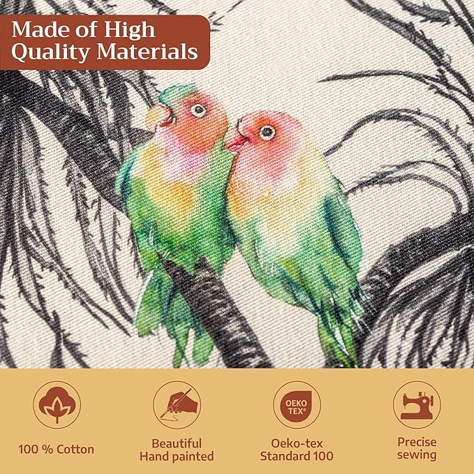 Maison d' Hermine Table Cloth Round Table 100% Cotton 63 Inches Fall Tablecloth Reusable Everyday Use for Thanksgiving Christmas Decorations Dining Farmhouse Party (Amazonia)