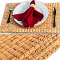 Table Mats Set of 6, Dining Decor, Heat Resistant Farmhouse Placemats Set of 6, Boho Placemats, Place Mats for Dining Tables, Wicker Woven Placemats, (Rectangle 17x12 in)