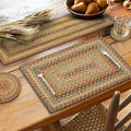 Homespice Kingston Jute Braided Long Table Runner, Warm Country Decor, Multicolor Rectangle 11x36 - Rich Colors, Easy to Clean, Durable and Protects Furniture