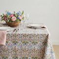 ATOSII Cotton Tablecloth Nargis Light Blue 60" X 108" Inches