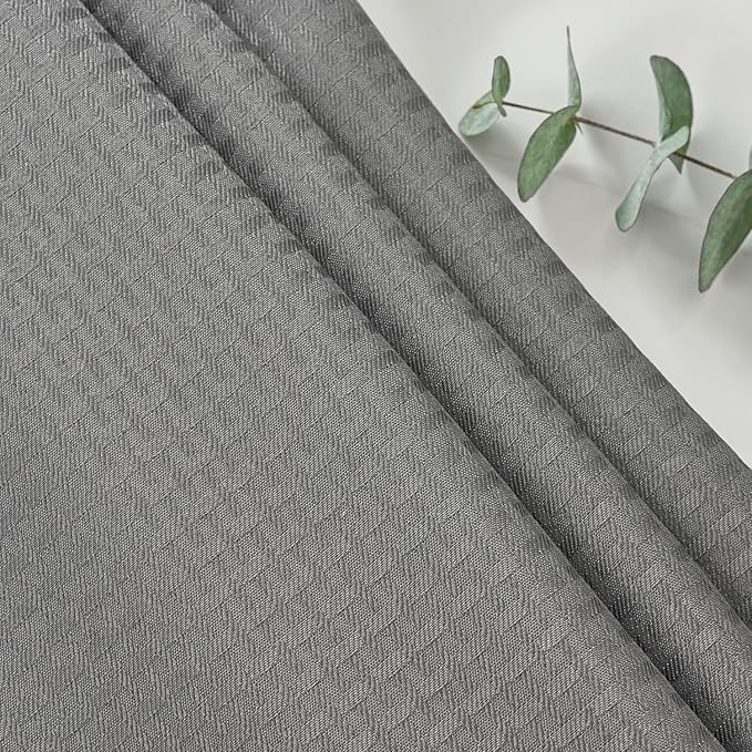 maxmill Rectangle Tablecloth Weaved Texture Design Water Resistant Spill-Proof Soft Washable Table Cloth for Dining Room Decoration, Banquet Parties Event Holiday Dinner, 52 x 84 Inch Charcoal Gray