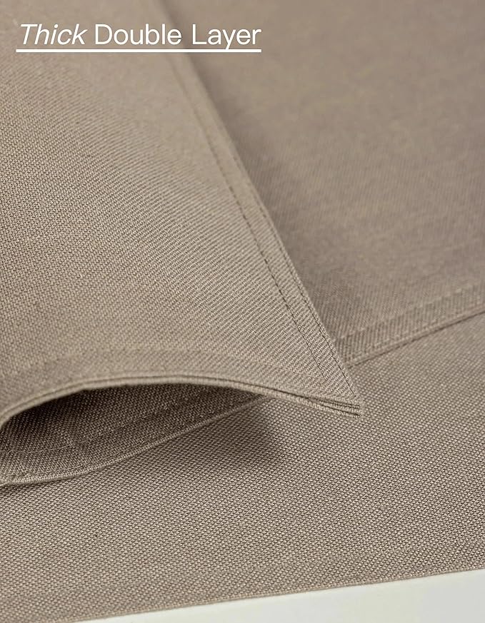 Farmhouse Linen Dining Table Mats Set of 4 Boho Farmhouse Plate Coasters Fabric Indoor Placemats Heat Resistant Washable 12x18 Inch