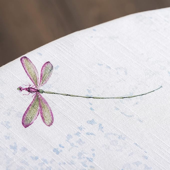 Maison d' Hermine Table Cloth Round Table 100% Cotton 69 Round Inches Tablecloth Reusable Decorative for Dining Room Farmhouse Home Valentines Day Decorations Spring Summer - Fleurs De Mai
