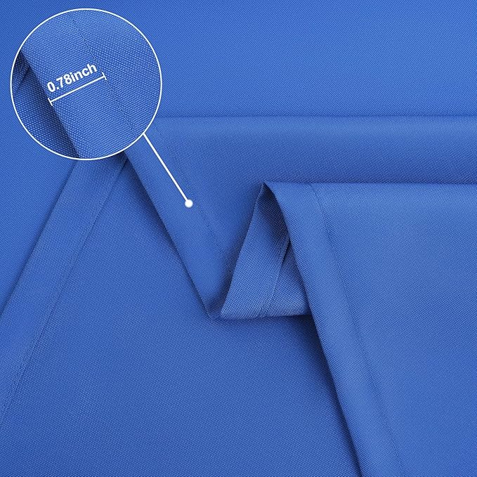 homing 2 Pack Rectangle Table Cloth, Elastic Fitted Fabric Tablecloth Fits for 4 Foot Folding Tables, Washable Table Cover for Picnic, Camping, Indoor & Outdoor (Blue, 30" x 48")