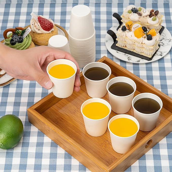 RACETOP [3000 count] 3 oz Bathroom Paper Cups, Small Paper Cups, Mouthwash Cups, Ideal for Bathroom Cup, Snacks Cups