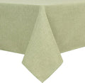 Hiasan Faux Linen Square Tablecloth - Wrinkle and Stain Resistant Washable Table Cloth for Kitchen Dining Room Holiday Table Cover for Dinner, Green, 60 x 60 Inch