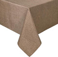 Hiasan Faux Linen Rectangle Tablecloth - Wrinkle and Stain Resistant Washable Table Cloth for Kitchen Dining Room Holiday Table Cover for Party Dinner, Khaki, 70 x 140 Inch