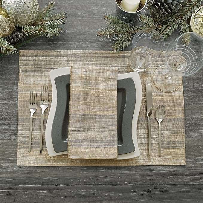 Villeroy & Boch Radcliffe Jacquard Woven Placemats, 14 Inches x 20 Inches, Set of 4