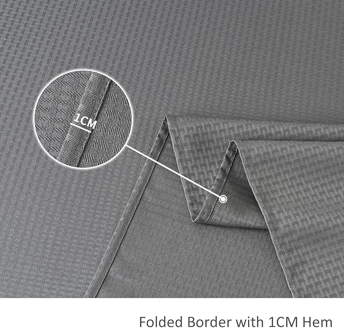 maxmill Weaved Texture Tablecloth Water Resistance Antiwrinkle Spillproof Soft Washable Table Cloth for Dining Room, Buffet Banquet Parties Holiday Dinner, Rectangular 60 x 108 Inch, Charcoal Gray
