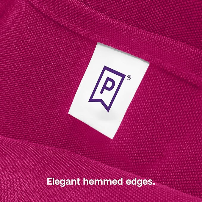 Gee Di Moda Round Tablecloth - 120 Inch Fuchsia Round Table Cloth for 60 to 96 Inch Round Tables - Heavy Duty Washable Fabric - for Buffet Table, Holiday Party, Dinner, Wedding & Baby Shower
