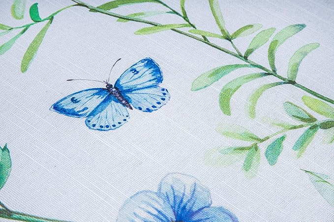Maison d' Hermine Table Cloth Rectangle Table 100% Cotton 60 x 90 Inches Tablecloth Reusable Decorative for Dining Room Farmhouse Home Valentines Day Decorations Spring Summer - Just Floral