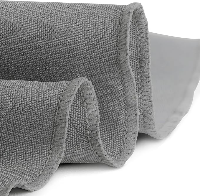 Gee Di Moda Round Tablecloth - 108 Inch Charcoal Round Table Cloth for 48 to 72 Inch Round Tables - Heavy Duty Washable Fabric - for Buffet Table, Holiday Party, Dinner, Wedding & Baby Shower