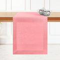 D'Moksha Homes Linen Dusty Pink Table Runner 90 Inches Long - 100% Pure Linen 14 x 90 Inch Table Runner for Dining, Valentines, Spring, Easter - Machine Washable