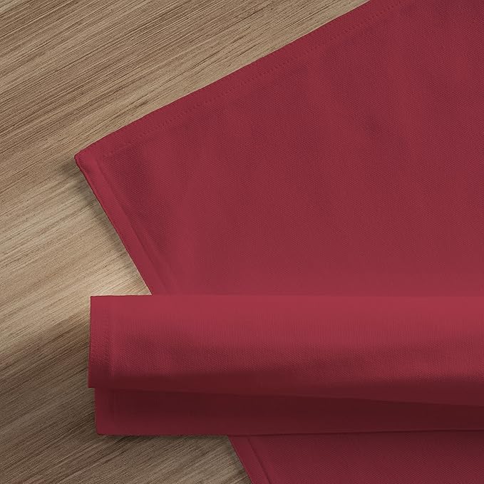 Calicot Placemats Set of 6 100% Cotton Washable Cloth Place Mats, Reusable Table Mats for Spring/Summer & Thanksgiving Christmas Decorations Kitchen Dining Party Wedding (Reddish Brown, 13" x 19")
