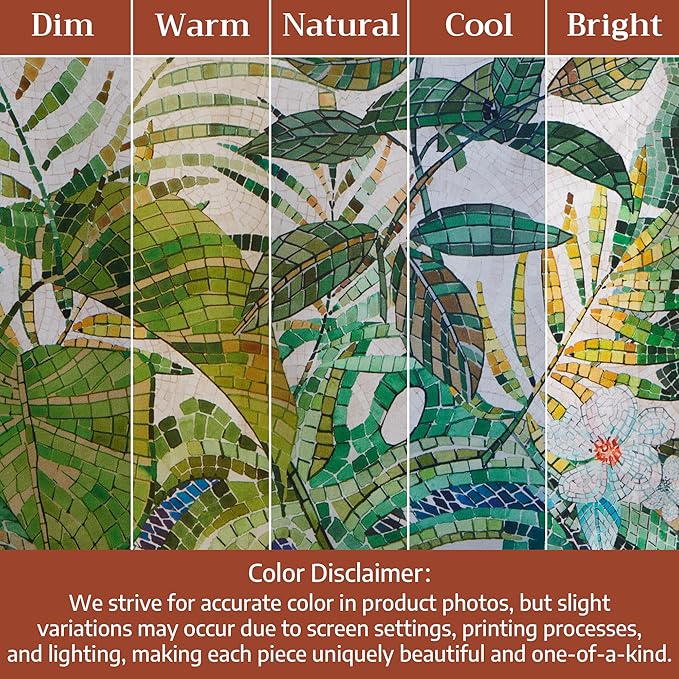 Maison d' Hermine Premium Table Cloth Rectangle Table 100% Combed Cotton 140 x 70 Inches Tablecloth Reusable Decorative for Dining Room, Farmhouse, Home, Party, Festive & Wedding - Mosaic