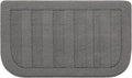 BEQHAUSE 24x40 Inch Kitchen Rug Mat Durable Kitchen Rugs Non-Slip Washable Absorbent Kitchen Mats for Floor Dirt-Resistant Semicircular Kitchen Mat (Grey)