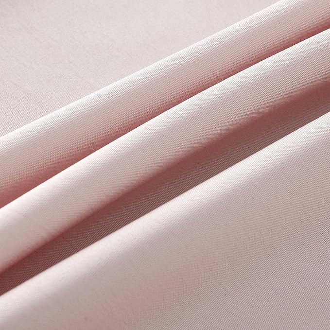 2-Pack 60x84 inch Dusty Pink Table Cloths, Solid Stain and Wrinkle Resistant Oblong Tablecloth, Premium Plain Weave Polyester Fabric Rectangle Table Linen Covers for Hotel, Banquet