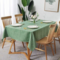maxmill Jacquard Tablecloth Swirl Design Spillproof Wrinkle Free Heavy Weight Soft Table Cloth Decorative Fabric Table Cover for Outdoor and Indoor Use Oblong 60 x 120 Inch Sage Green