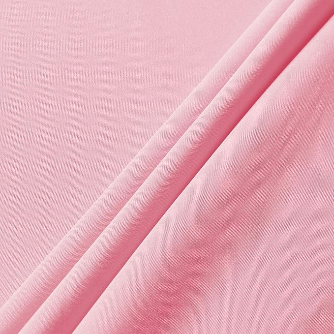 sancua Rectangle Tablecloth - 70 x 90 Inch - Stain and Wrinkle Resistant Washable Polyester Table Cloth, Decorative Fabric Table Cover for Dining Tables, Buffet Parties and Camping, Pink
