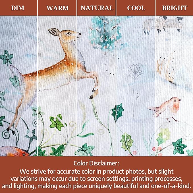 Maison d' Hermine Table Cloth Rectangle Table 100% Cotton 70 x 120 Inches Fall Tablecloth Reusable Everyday Use for Thanksgiving Christmas Decorations Dining Farmhouse Party (Snowy World)
