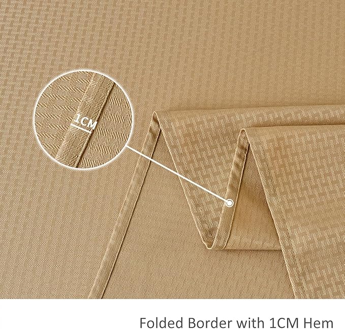 maxmill Tablecloth Weaved Texture Stain Resistant Waterproof, Wrinkle Resistant Washable Table Cloth, Fabric Table Cover for Dining Room, Indoor Outdoor Use, Rectangle 60 x 120 Inch, Beige