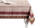Maison d' Hermine Table Cloth Rectangle Table 100% Cotton 60 x 108 Inches Fall Tablecloth Reusable Everyday Use for Thanksgiving Christmas Decorations Dining Farmhouse Party (Reveillon Au Jardin)