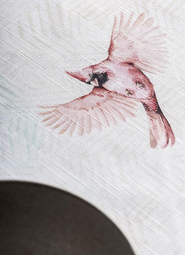 Maison d' Hermine Table Cloth Square Table 100% Cotton 60 x 60 Inches Tablecloth Reusable Decorative for Dining Room Farmhouse Home Valentines Day Decorations Spring Summer - Flying Birds