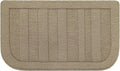BEQHAUSE 24x40 Inch Kitchen Rug Mat Durable Kitchen Rugs Non-Slip Washable Absorbent Kitchen Mats for Floor Dirt-Resistant Semicircular Kitchen Mat (Beige)