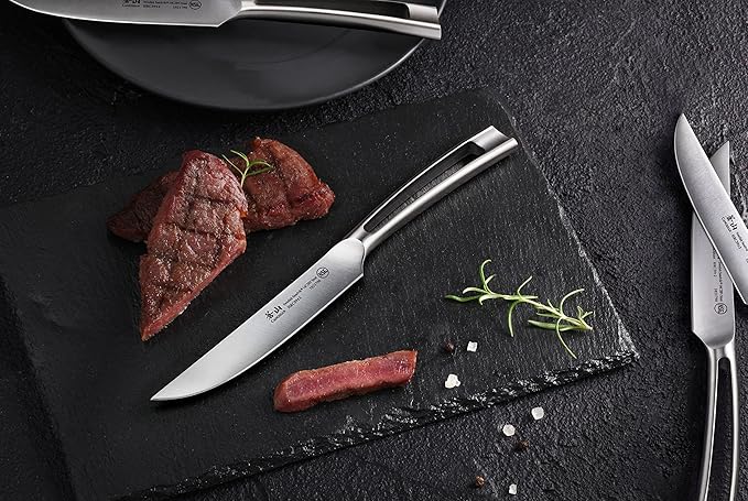 Cangshan TN1 Series 1021806 Swedish 14C28N Steel Forged 4-Piece Steak Knife Set