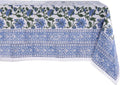 ATOSII Taj 100% Cotton Fall Autumn Tablecloth, Hand Block Print Floral Rectangle Table Cloth Linen for Dining Buffet Parties Weddings Outdoors Christmas Thanksgiving Decor 60 X 90 Inches, 6 Seater