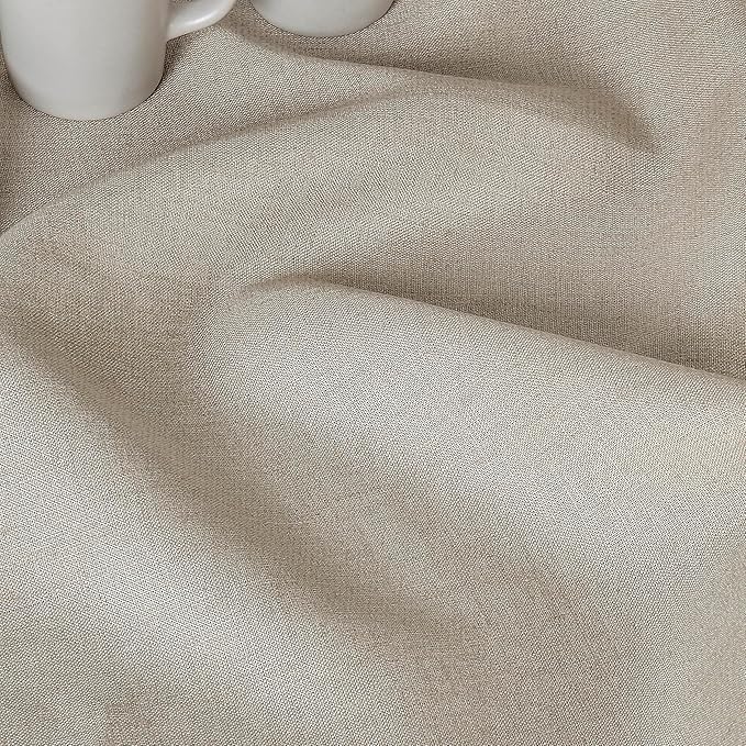 D'Moksha Homes Natural Linen Tablecloth 60 x 156 Inch - 100% Pure Linen Tablecloth for Rectangle Tables - Machine Washable Table Cloth for Valentines, Spring, Easter
