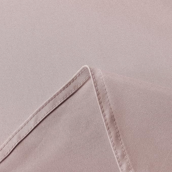 sancua Rectangle Tablecloth - 54 x 108 Inch - Stain and Wrinkle Resistant Washable Polyester Table Cloth, Decorative Fabric Table Cover for Dining Tables, Buffet Parties and Camping, Blush