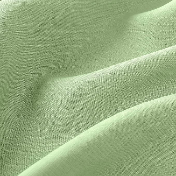 D'Moksha Homes Linen Tablecloth 60 x 120 Inch - 100% Pure Linen Sage Green Table Cloth for Rectangle Tables - Machine Washable Cloth Tablecloth for Spring, St Patricks Day, Easter