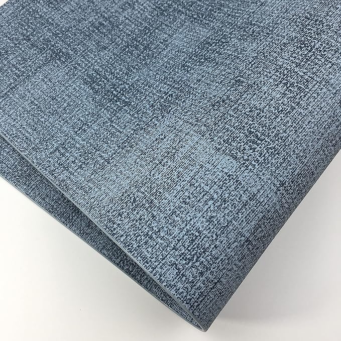 WAZAIGUR Waterproof Easy to Clean Non-Slip Heat Resistant Thick Faux Leather Placemats for Dining Table Set of 8,Navy Blue