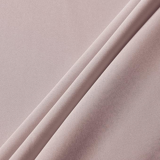 sancua Rectangle Tablecloth - 60 x 102 Inch - Stain and Wrinkle Resistant Washable Polyester Table Cloth, Decorative Fabric Table Cover for Dining Tables, Buffet Parties and Camping, Blush