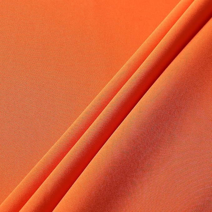 sancua Rectangle Tablecloth - 70 x 90 Inch - Stain and Wrinkle Resistant Washable Polyester Table Cloth, Decorative Fabric Table Cover for Dining Tables, Buffet Parties and Camping, Orange