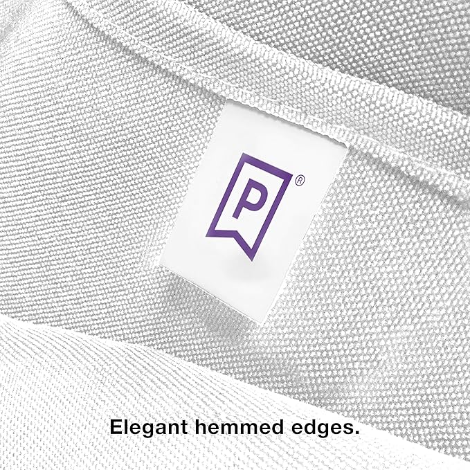 Gee Di Moda Rectangle Tablecloth - 60 x 126 Inch White Table Cloth for 8 Foot Rectangle Tables - Heavy Duty Washable Fabric - for Holiday Party, Dinner, Weddings, Baby Shower & Events